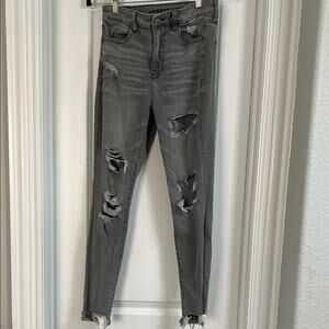 AE Ne(x)t Level Ripped Super High-Waisted Jegging Size 6 Short